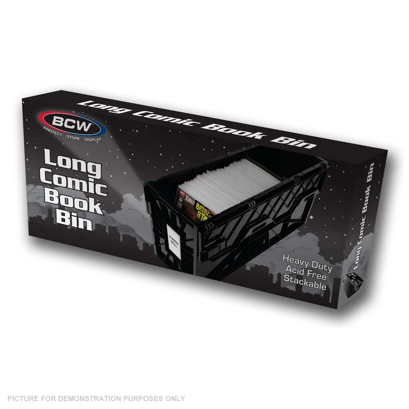 BCW Long Comic Book Bin - BLACK